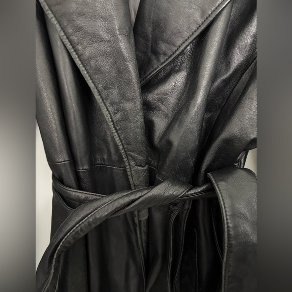 Wilson belted leather jacket - Picture 2 of 3